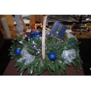 Новогодняя подарочная корзина с виски Блю Лейбл