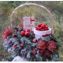 Новогодняя Подарочная корзина с Шампанским Моет Шандон