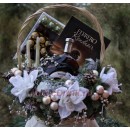 Корзина Коньяк Мартель ХО + Ферреро Ронднуар+Ферреро коллекция