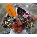 Новогодняя подарочная корзина с Шампанским Вдова Клико